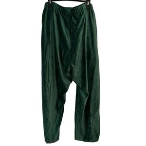 WOMAN WITHIN GREEN VERY SOFT CORDUROY LOOK PULL ON PANTS 38/40 5X PETITE